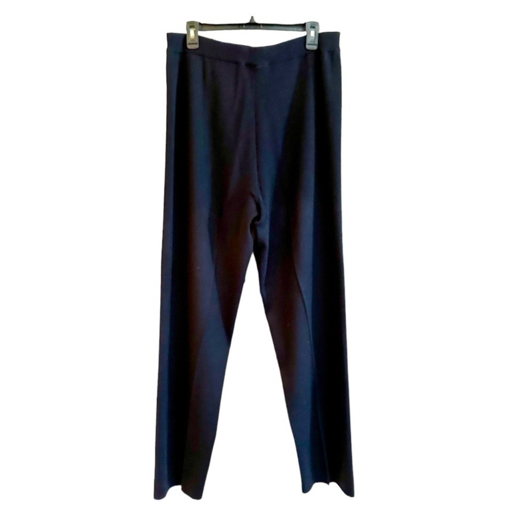 DRESSBARN, WOMENS, ELASTIC WAIST, PULL-ON STRETCH KNIT PANTS IN BLACK. SIZE XL - Picture 2 of 6